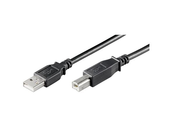 Goobay USB AB 300 HiSpeedCert 2.0 3m, 3 m, USB A, USB B, Hanstik/Hanstik, Grå