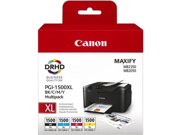 Canon PGI-1500XL mustekasetti, MAXIFY MB2050, alkuperäinen BK/C/M/Y, 4 kpl