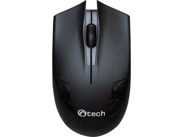 C-Tech Mouse C-TECH mus WLM-08, trådlös, 1200DPI, 3 knappar, USB nano-mottagare, svart