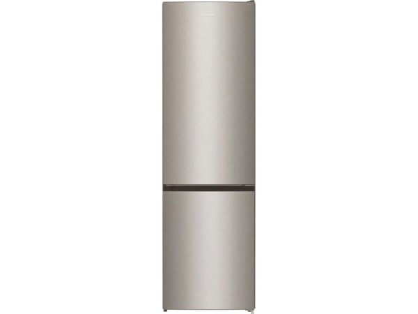 Gorenje Essential NRK6202EXL4 - Kjøleskap/fryser - bunnfryser - bredde: 60 cm - dybde: 59.2 cm - høyde: 200 cm - 331 liter - Klasse E - gråmetall
