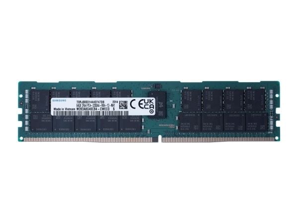 Samsung M393A8G40CB4-CWE, 64 GB, 1 x 64 GB, DDR4, 3200 Mhz, 288-pinners DIMM