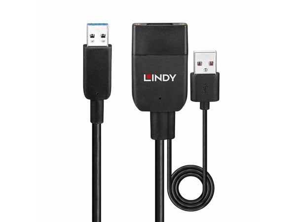 Lindy 43357, USB 3.2 Gen 2 (3.1 Gen 2) Type-A, USB 3.2 Gen 2 (3.1 Gen 2) Type-A, 100 Mbit/s, Svart, Akrylonitril-butadien-styren (ABS), Rund kabel