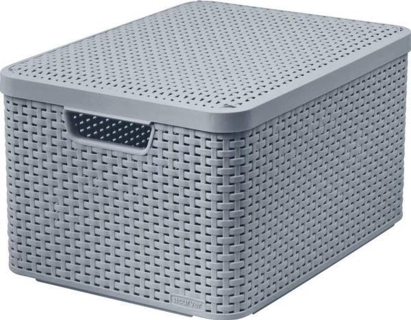 Curver-kurv Style M med lokk, oppbevaringsboks 30L