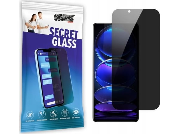 GrizzGlass personvern-/tittbeskyttelsesglass GrizzGlass SecretGlass til Xiaomi Redmi Note 12 Pro+