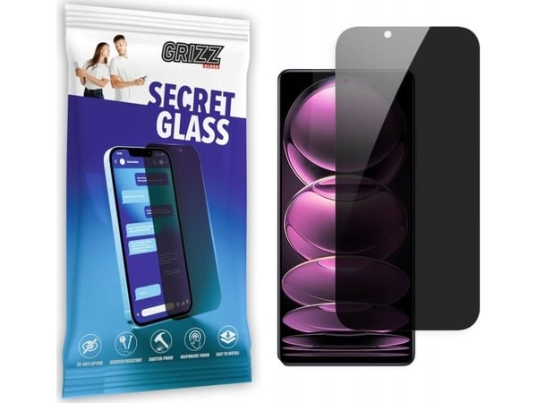 GrizzGlass SecretGlass personvernbeskyttelsesglass Xiaomi Redmi Note 12 Pro GrizzGlass SecretGlass personvernbeskyttelsesglass Xiaomi Redmi Note 12 Pro