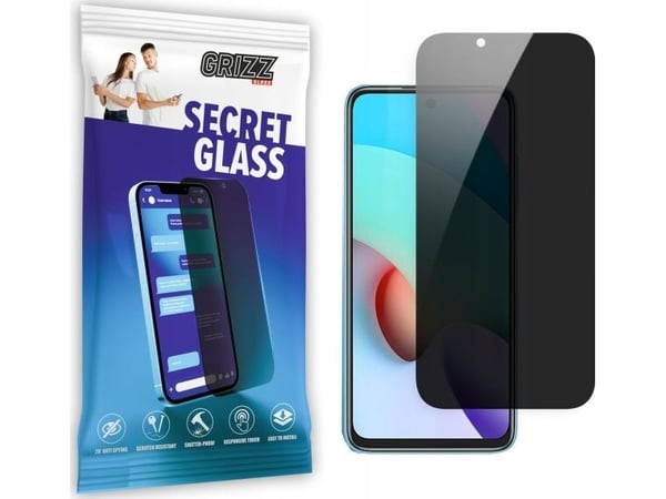 GrizzGlass personvernskjermbeskytter SecretGlass til Xiaomi Redmi 10C