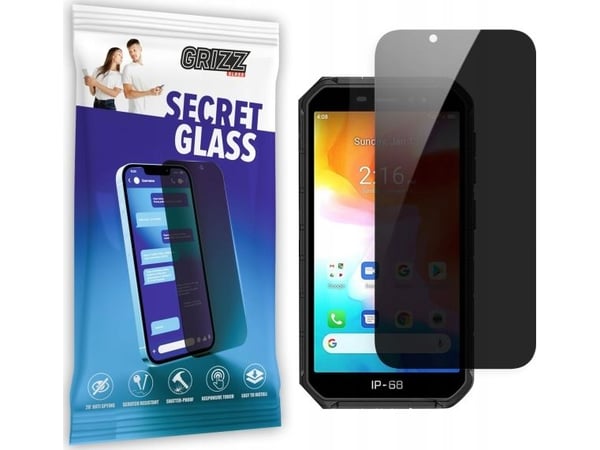 GrizzGlass Privacy Glass GrizzGlass SecretGlass Ulefone Armor X7