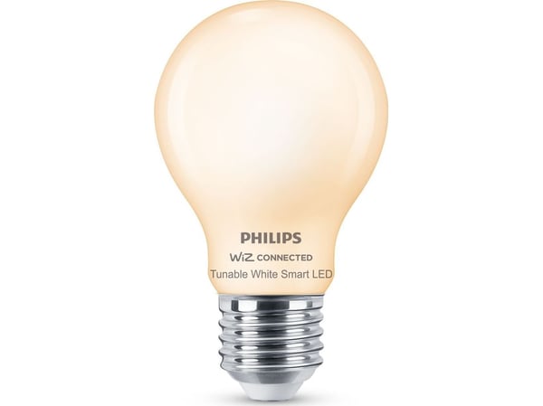Philips Matt lyspære 7 W (tilsvarer 60 W) A60 E27, Wi-Fi/Bluetooth, Wi-Fi 4 (802.11n), 802.11b, 802.11g, LED, E27, A60, A-form