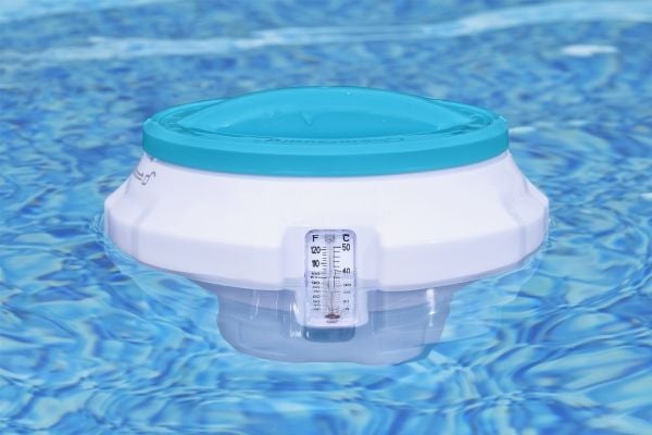 Bestway 58701 / 23, klordispenser, blå, vit, rund, °C, °F, 7,6 cm, 175 mm