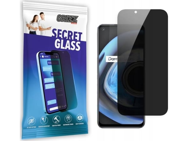GrizzGlass personvernskjermglass GrizzGlass SecretGlass til Realme Q3 5G