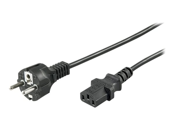 goobay - Strömkabel - ström CEE 7/7 (han) till ström IEC 60320 C13 - AC 250 V - 10 A - 1,5 m - sort goobay - Strömkabel - ström CEE 7/7 (han) till ström IEC 60320 C13 - AC 250 V - 10 A - 1,5 m - sort