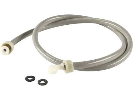 FIX-PRO Letku PVC harmaa 3/4" suora x 3/4" kulma 1500 mm. Kylmä tekninen vesi. HUOM! Letku ei ole VA-hyväksytty.