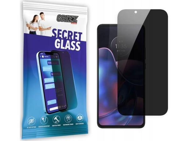 GrizzGlass SecretGlass personvernskjermbeskytter for Motorola Edge 20 Pro 5G