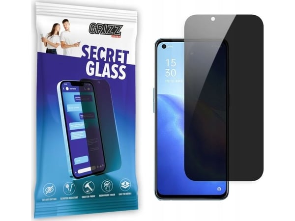 GrizzGlass personvern-tilpasset skjermglass GrizzGlass SecretGlass for Oppo Reno 5A 5G