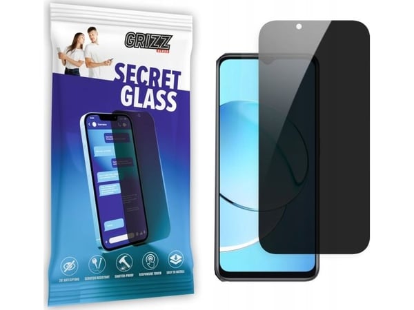 GrizzGlass SecretGlass personvernskjermbeskytter til Realme 10 5G