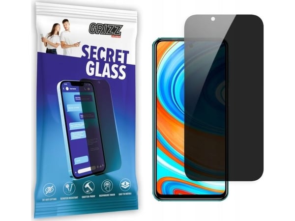 GrizzGlass personvern-/privatlivsglass til Xiaomi Redmi Note 9 Pro 9 Pro 5G