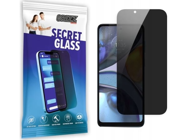 GrizzGlass SecretGlass for Motorola Moto G22 (personvern-beskyttelsesfilm)