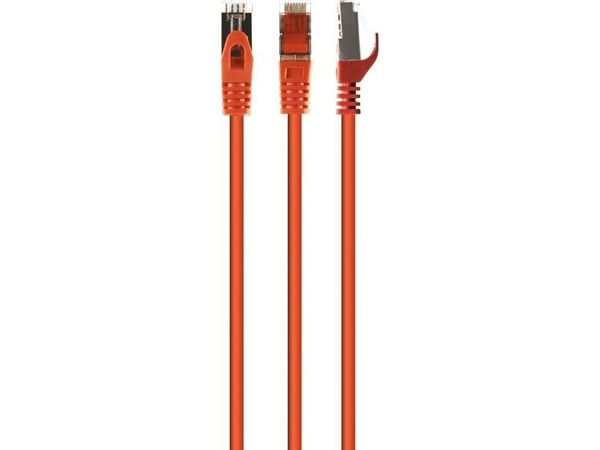 Cablexpert - Koblingskabel - RJ-45 (hann) til RJ-45 (hann) - 6.2 mm - S/FTP - CAT 6a - halogenfri, formstøpt, uten hindringer - oransje