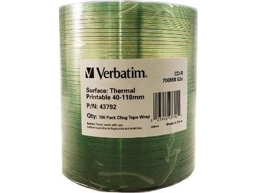 Verbatim CD-R 700 MB 52x 100 kpl (43792)
