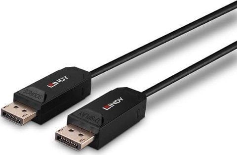 Lindy - DisplayPort-kabel - DisplayPort (M) til DisplayPort (M) - DisplayPort 2.0 - 50.0m - støtter 8K 60 Hz (7680 x 4320), UHBR10 - svart (38525)