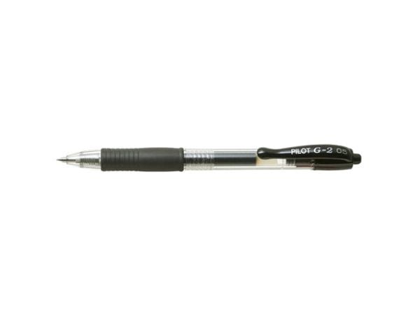 Gelpen, Pilot G2, FINE, sort sæt af 20 stk