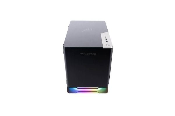 IN WIN A1 Prime - Mini-ITX-tårn - sidepanel med vindu (herdet glass) 750 watt (ATX12V 2.52/ PS/2) - svart - USB/lyd