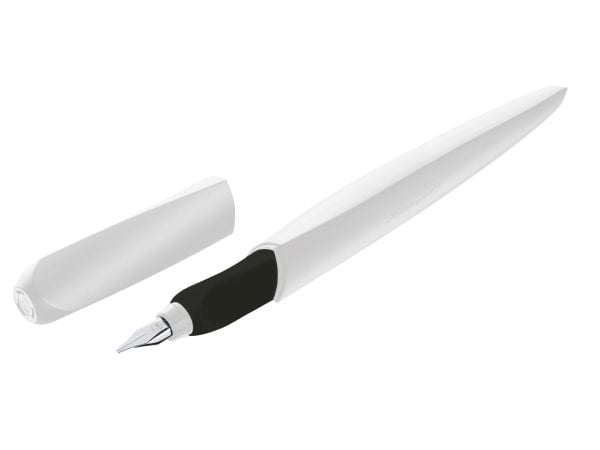 Pelikan 824590, Hvit, Patronpåfyllingssystem, Blå, Rustfritt stål, Ambidextrous, Tyskland