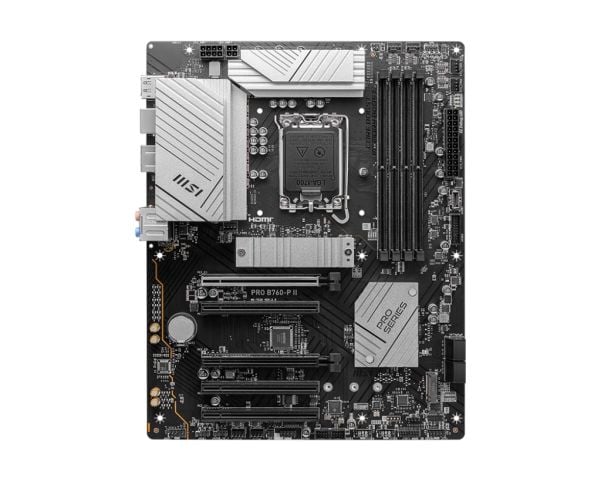 MSI PRO B760-P II - Hovedkort - ATX - LGA1700-sokkel - B760 Chipset - USB 3.2 Gen 1, USB-C 3.2 Gen2 - 2.5 Gigabit LAN - innbygd grafikk (CPU kreves...