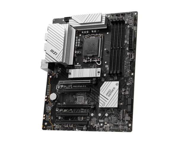 MSI PRO B760-P II - Hovedkort - ATX - LGA1700-sokkel - B760 Chipset - USB 3.2 Gen 1, USB-C 3.2 Gen2 - 2.5 Gigabit LAN - innbygd grafikk (CPU kreves...