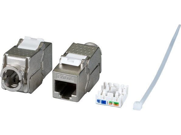 EFB Elektronik E-200100, Flat, Metallisk, RJ-45, IDC, Hunkjønn, Hunkjønn