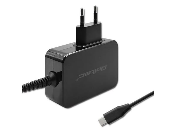 Qoltec 52386 GaN POWER PRO oplader | 1xUSB-C | 65W | 5-20V | 3-3,25A | Sort