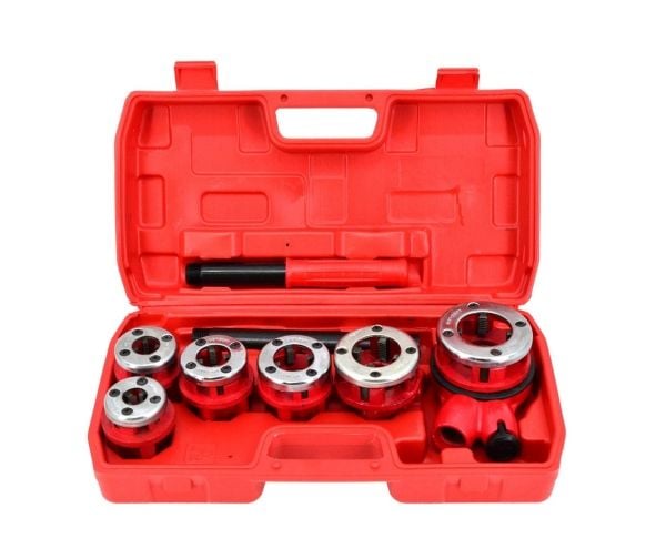 AWTools gjengeverktøy for rør 6 deler 1/4", 3/8", 1/2", 3/4", 1", 1-1/4" sett i koffert