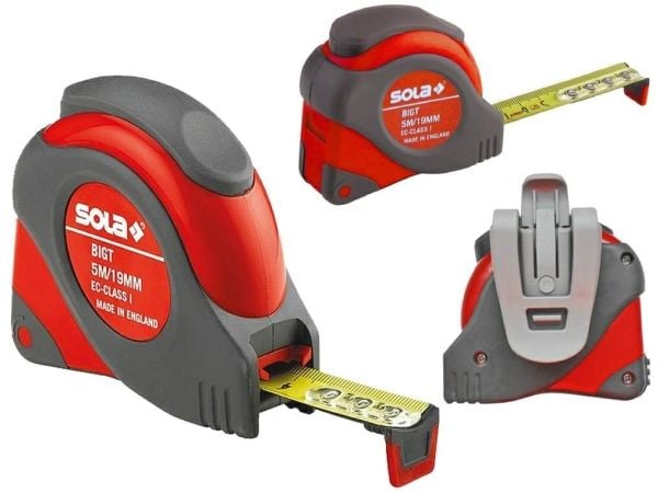 Sola målebånd BIGT 5 m / 19 mm klasse 1