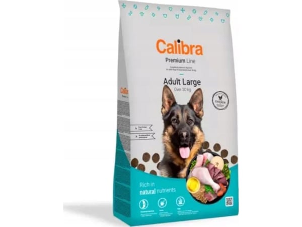 CALIBRA Dog Premium Adult Large kyckling - torrfoder för hund - 12 kg
