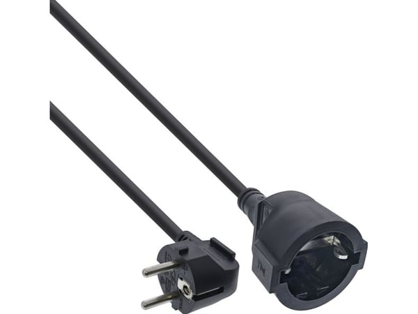 InLine 16405Y, 5 m, Sisätila, Tyyppi F, Tyyppi F, Kulmikas, 1,5 mm²