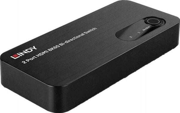 Lindy 38339, HDMI, ABS, Svart, 120 Hz, 3840 x 2160, 7680 x 4320, 48 Gbit/s