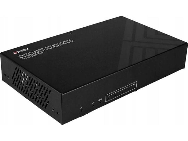 Lindy 38355, HDMI, HDMI, 3,5 mm, 3840 x 2160 piksler, Svart, Metall