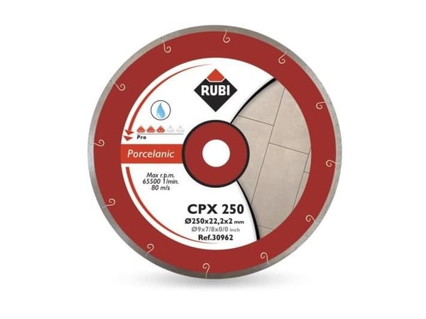 RUBI DIAMANTBLAD CPX 200 x 25,4 mm PRO, FOR PORSELENSFLISER