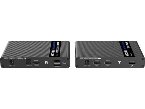 PremiumCord HDMI 2.0 KVM extender Ultra HD 4Kx2k@60Hz opptil 70 m med USB