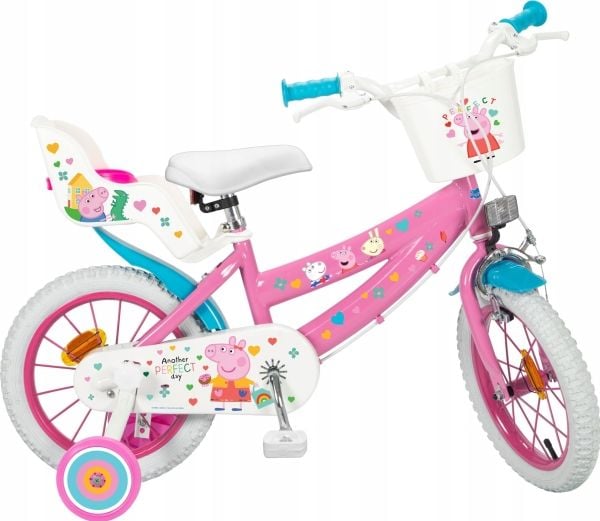 Børnecykel 14" Peppa Pig pink 1495 TOIMSA