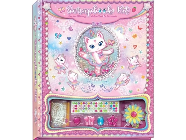 Pulio Scrapbook Pecoware dekorasjonssett - Ballerina Cat