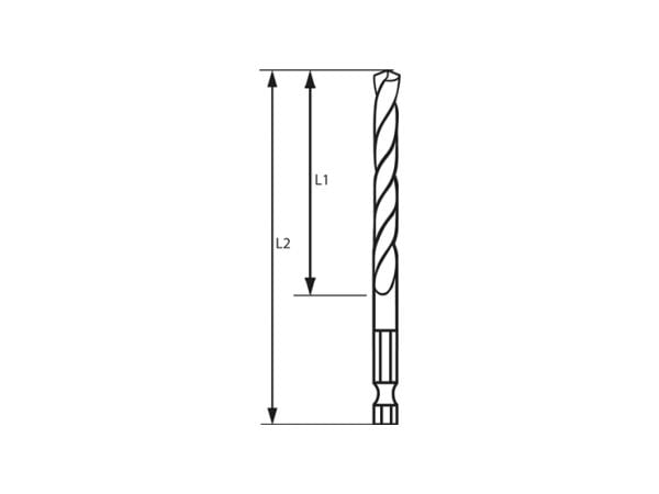 Bosch borr för metall, sexkant 8,0 mm