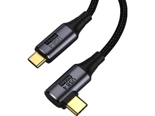 PremiumCord KU4CU12, 1,2 m, USB C, USB C, USB4 Gen 3x2, 40 Gbit/s, musta, Harmaa
