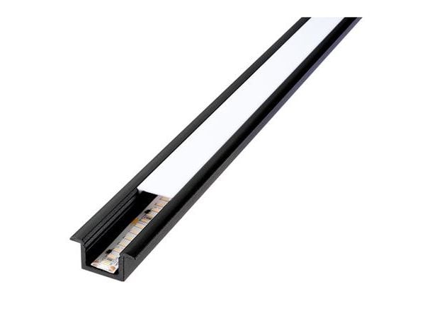 SG ARMATUREN StripLine 1,8m Sort profil indbygget