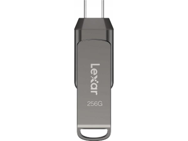 Lexar JumpDrive LJDD400256G-BNQNG, 256 GB, USB Type-C, 3.2 Gen 1 (3.1 Gen 1), 130 MB/s, Erme, Grå