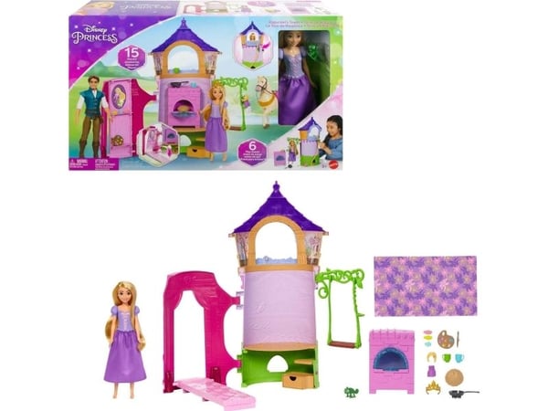 Disney Princess Rapunzel's Tower - Motedukke - Kvinne - 3 år - Jente - 550 mm - 400 g (HLW30)