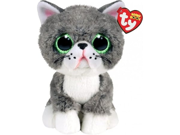 Meteor TY pehmo - Beanie Boos - Fergus Harmaa kissa (normaali) (TY36581)