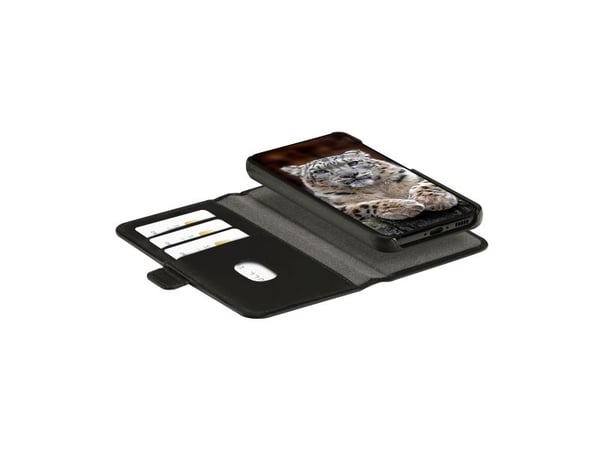 dbramante1928 Lynge - Lommebok for mobiltelefon - helnarvet lær - svart - for Samsung Galaxy A55