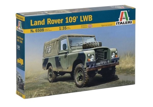 Italeri Land Rover 109’ LWB, Military car model, Monteringssett, 1:35, Land Rover 109’ LWB, Alle kjønn, Plast