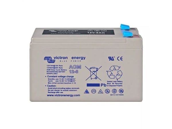 Victron Energy AGM 12V 8Ah deep-cycle batteri 12 V 8 Ah blygel (B x H x T) 151 x 101 x 65 mm vedlikeholdsfritt